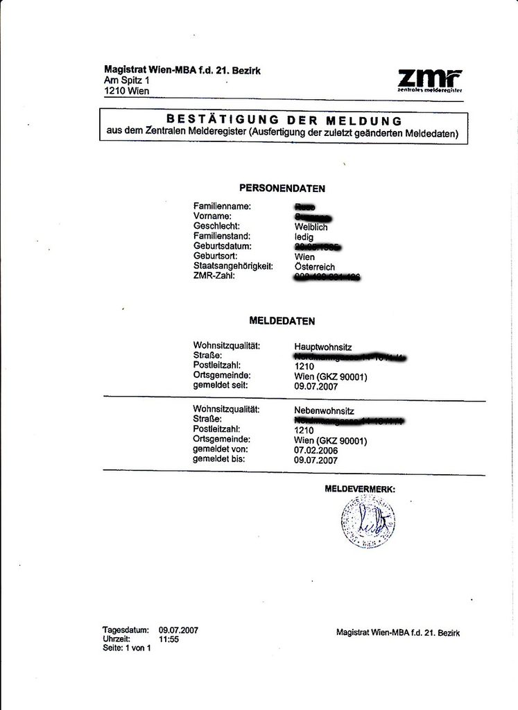 Meldezettel